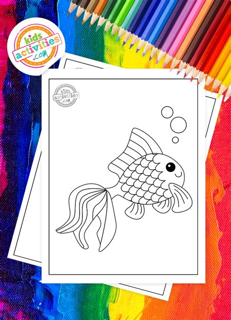 family  parenting rainbow fish coloring pages