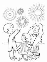 Diwali Colouring Pages Coloring Kids Drawing Festival Familyholiday Family Color Indian Related Posts sketch template