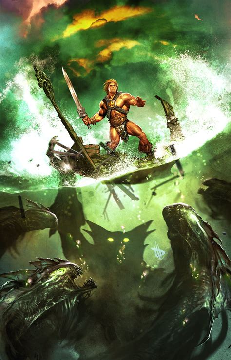 glorious he man comic cover art by dave wilkins — geektyrant