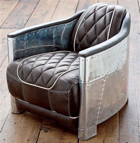 Aarnio Industrial Loft Aluminum Espresso Black Leather Arm Chair