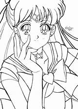 Coloring Sailor Pages Moon Venus Colouring Color Sheets sketch template