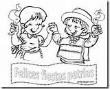 Patrias Chile Fiesta Infantiles Huaso Chilena Huasos Snoopy sketch template