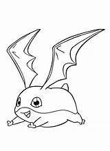 Digimon Coloring Patamon Kleurplaat Animaatjes Ausmalen Picgifs Malvorlagen sketch template