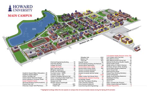 Campus Map Howard University