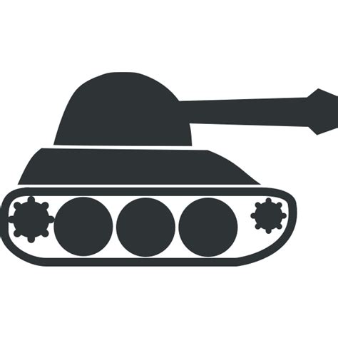 black army tank vector icon  svg