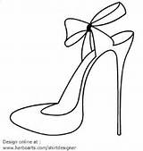 Shoes Outline Heels High Visit Shoe Blocks Printable sketch template