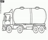 Cisterna Camiones Camión Tankwagen Seitenansicht Kleurplaten Ausmalbilder Imprimir Lkw sketch template