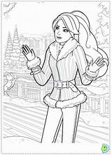 Barbie Christmas Coloring Pages Perfect Dinokids Colouring Print Sheets Carol Close Template Coloringhome sketch template