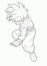 Coloring Gohan Dragon Ball Pages Super Saiyan Popular Coloringhome sketch template