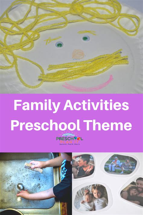 preschool family theme activities