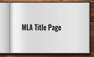 mla title page specific requirements  mla papers wrter