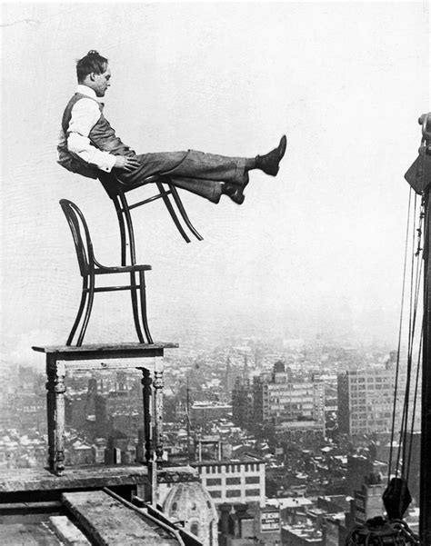 Psbattle Daredevil Balancing A Chair On A Chair 20 Stories Up