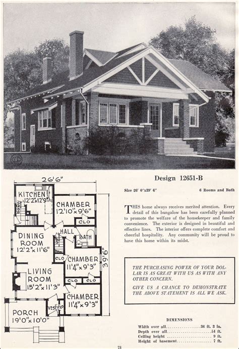 craftsman style bungalow house plans vintage residential architecture