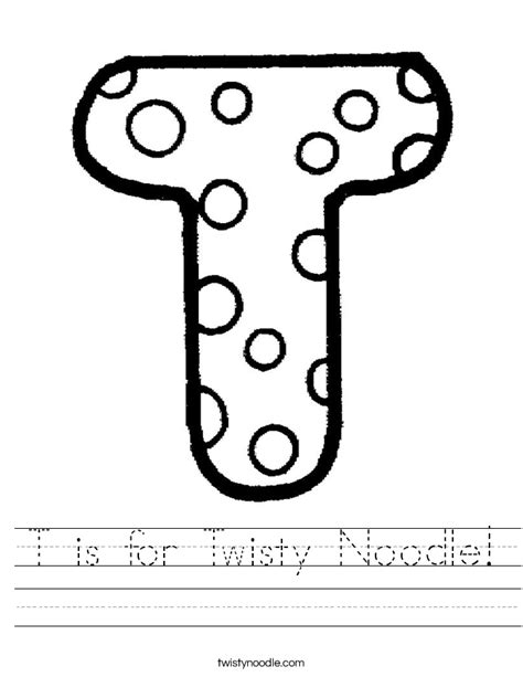 twisty noodle worksheet twisty noodle