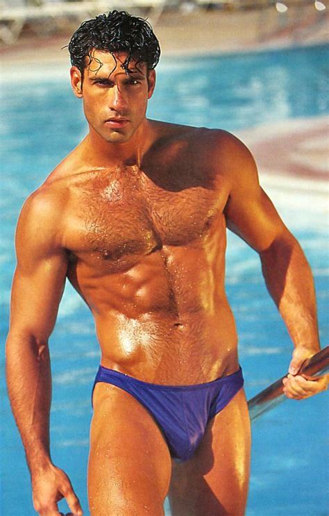 men s workout magazine speedo wet pool summer muscle hunk undergear hairy 80 s 90 s