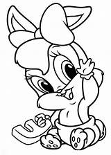 Coloring Pages Lola Bunny Baby Tunes Looney Funny Color Disney Cute sketch template