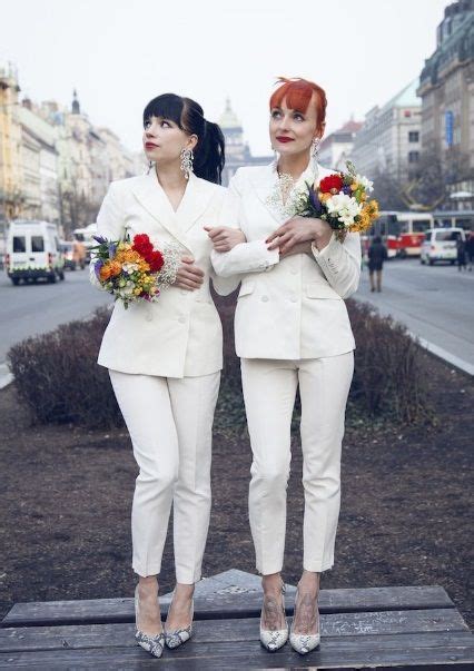 the most beautiful lesbian weddings on pinterest real women who wore the trousers wedding