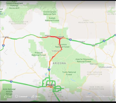 update powerful winter storm hampers travel across much of arizona road closures listed