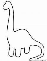 Dinosaur Coloring Toddlers Easy Printable Pages sketch template