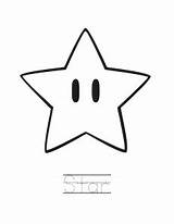 Mario Star Super Template Stars Bros Coloring Small Pages Party Tattoo Estrella Para Colorear Question Printable Color Brothers Dibujos Print sketch template
