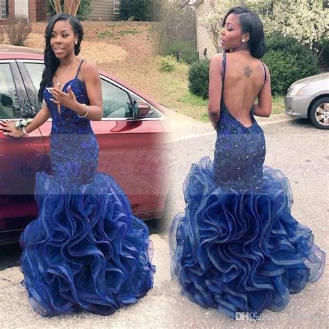 red purple royal blue prom dresses for black girls 2017 african style