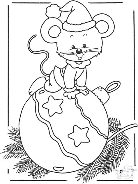 mas mouse coloring pages christmas