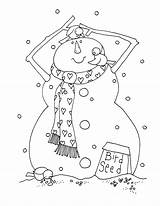 Stamps Digital Christmas Digi Snowman Embroidery Dolls Dearie Coloring Pages Patterns Poetry Little sketch template