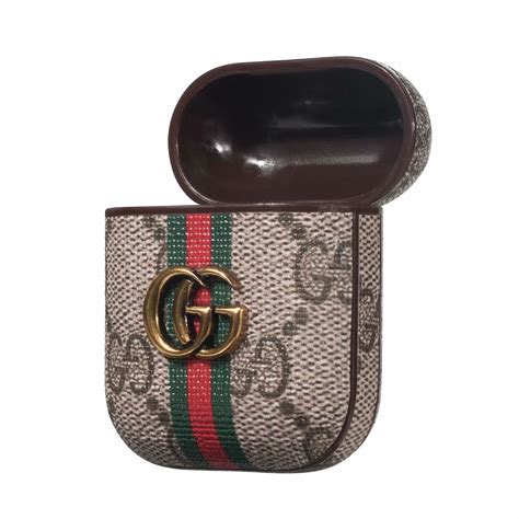 airpodscase airpods airpods gucci gucci fashion earbuds case leather