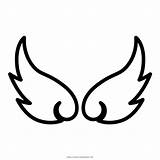 Asas Angel Colorir Animado Alas ángel Wings Imágen sketch template