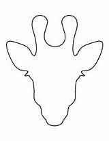 Giraffe Head Outline Printable Pattern Template Crafts Stencil Animal Templates Patterns Stencils Applique Elephant Print Silhouette Use Cut Patternuniverse Drawing sketch template