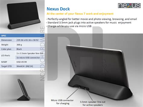 official nexus  accessory lineup leaks pogo dock  premium leather case incoming