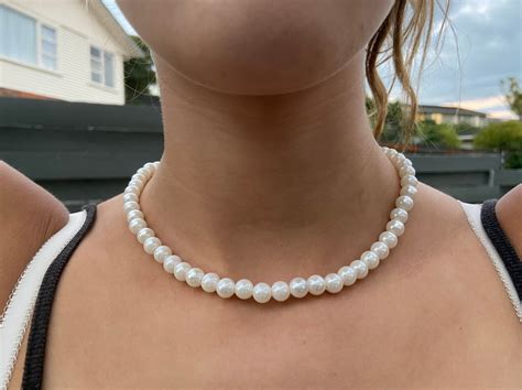 Pearl Necklace Etsy