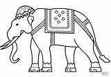 Elefante Elefant Indischer Indiano Indio Ausmalbilder Dibujo Malvorlage Indiani Indien Ausdrucken Stampare sketch template