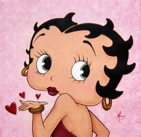 Betty Boop Kisses Wallpaper By Mike Betty Boop Cartoon Betty Boop