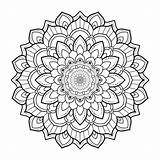 Mandala Circulaire Motif Coloriage Ornemental Livre Ornamental Circular sketch template