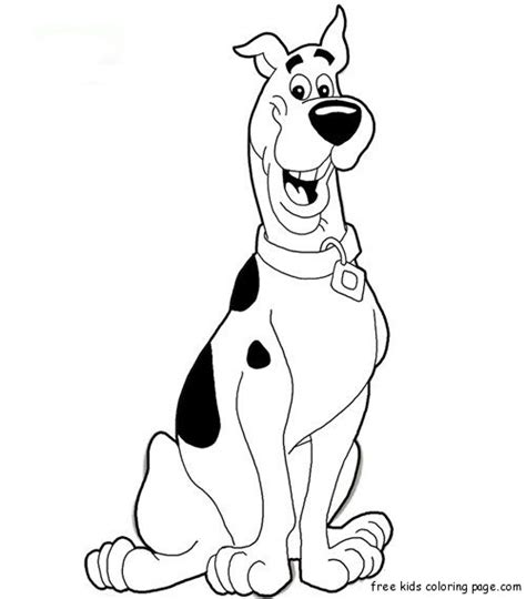 printable scooby doo coloring page  printable coloring pages
