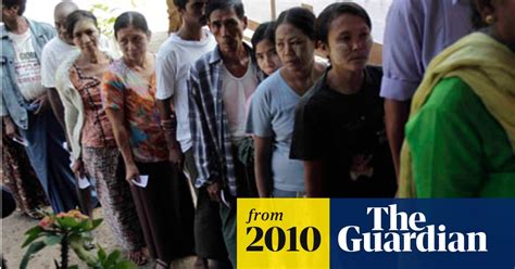 Burma Election Turnout Remains Low World News The Guardian