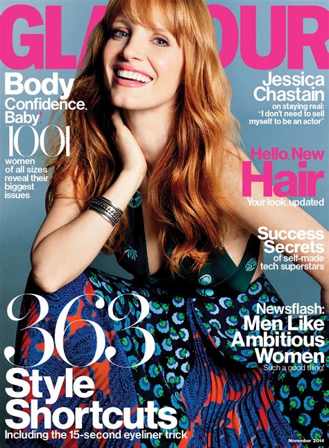 Jessica Chastain In November Glamour Magazine Glamour