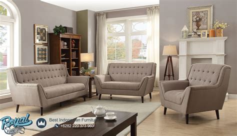 kursi sofa ruang tamu minimalis terbaru kayu jati jepara retro style royal furniture jepara