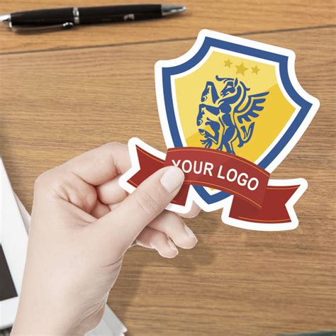 paper custom logo stickers mm