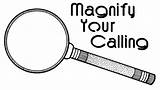 Magnifying Magnifier Mormonshare sketch template