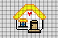 house pixel art brik