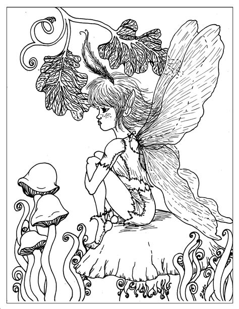 fantasy coloring pages coloring home