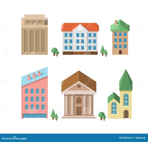 buildings vector  houses stock vector image