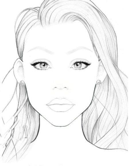 printable makeup face coloring pages worksheetpedia