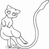 Pokemon Mew Coloring Pages Printable Getcolorings Color sketch template