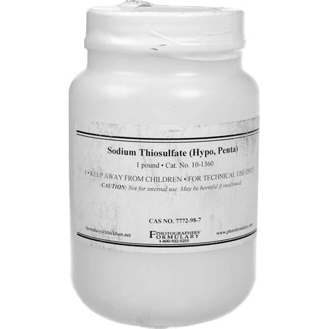 photographers formulary sodium thiosulfate hypo   lb