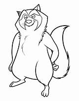 Nut Job Coloring Pages Cartoon sketch template