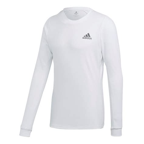 adidas long sleeve tee shirt whitenight metallic midwest sports