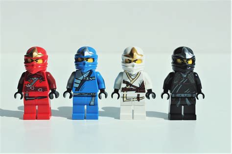 All 4 Main Characters From Lego®ninjago Kai Jay Zane And Cole